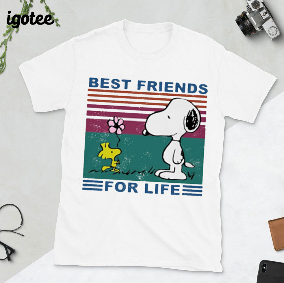 Snoopy and Woodstock Best Friends Vintage T-Shirt
