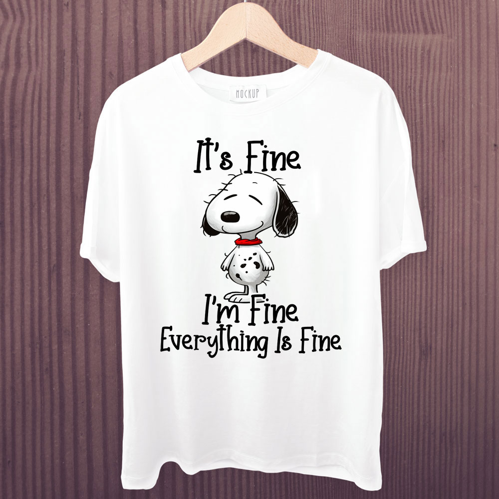 Snoopy It's Fine, I'm Fine, Everything Is Fine Shirt
