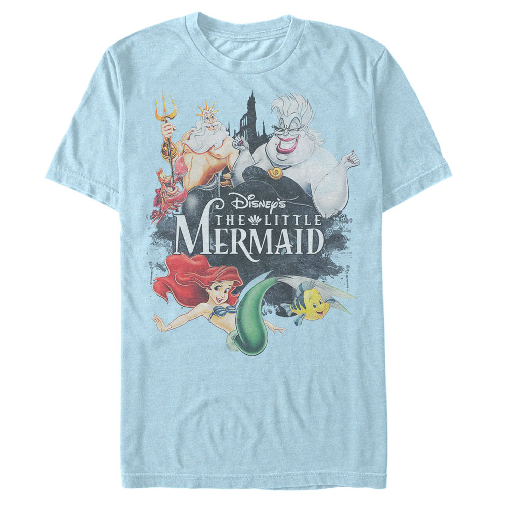 The Little Mermaid Vintage Characters T-Shirt