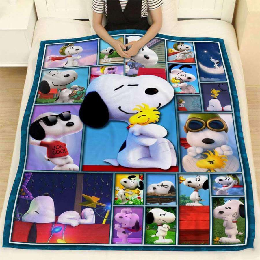 Snoopy Peanut Fan Cartoon Movie Blanket