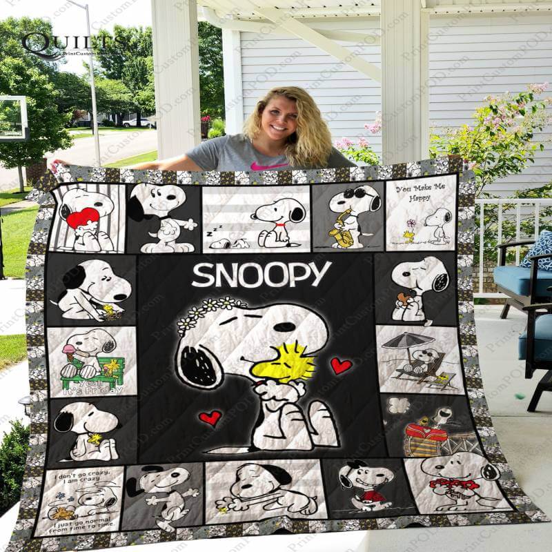 Snoopy Woodstock Bestfriend Quilt Blanket