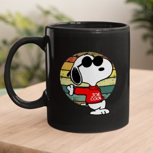 Cool Joe Snoopy Black Mugs