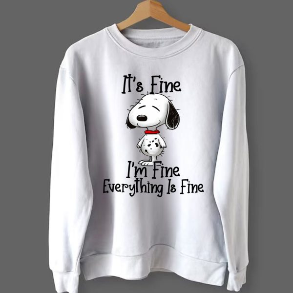 5 Snoopy Its Fine Im Fine Everything Is Fine Shirt