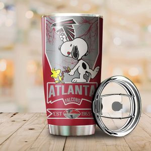 Atlanta Falcons Snoopy All Over Print 3D Tumbler1