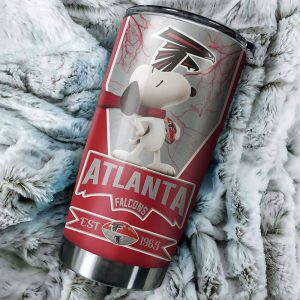 Atlanta Falcons Snoopy All Over Print 3D Tumbler2