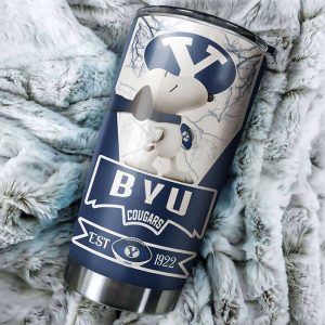 BYU Cougars Snoopy All Over Print 3D Tumbler1