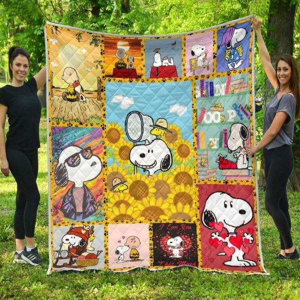 Cute Snoopy Premium Quilt Blanket