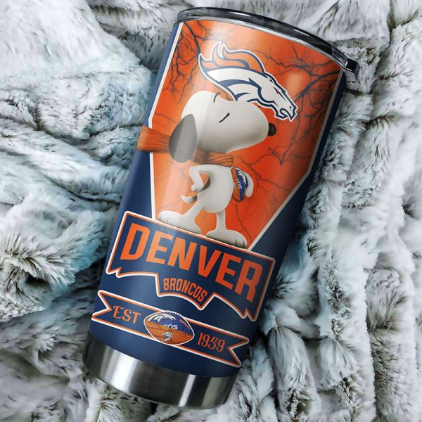Denver Broncos Snoopy All Over Print 3D Tumbler2