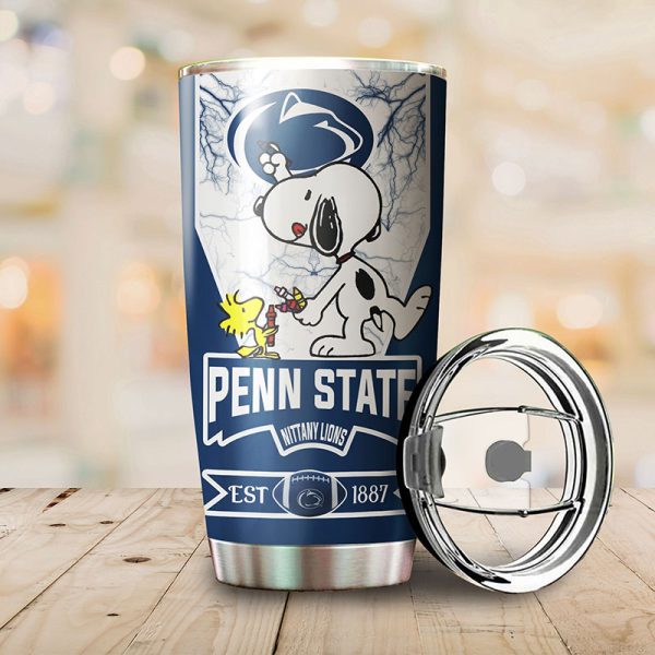 Penn State Nittany Lions Snoopy All Over Print 3D Tumbler