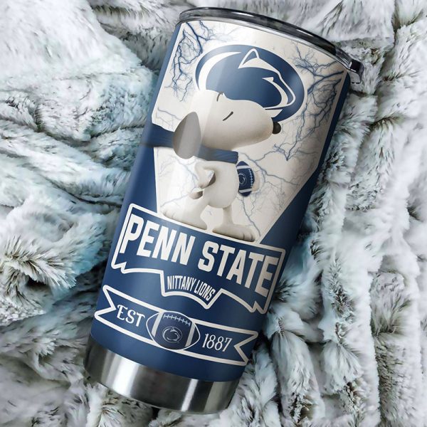 Penn State Nittany Lions Snoopy All Over Print 3D Tumbler1