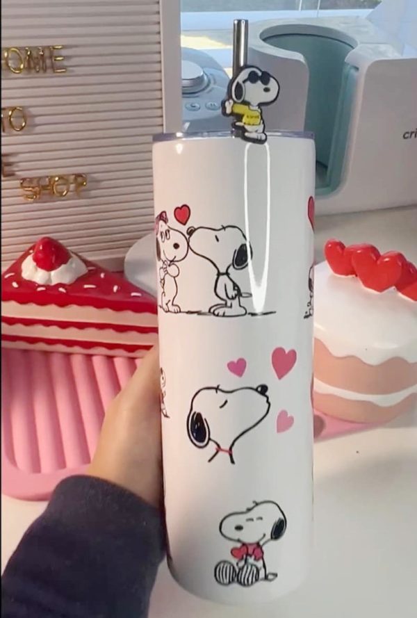 Snoopy tumbler 20 oz Travel Cup Disney tumbler Travel Cup Coffee Cup. Gift Ideas