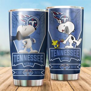 Tennessee Titans Snoopy All Over Print 3D Tumbler