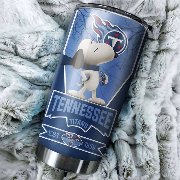 Tennessee Titans Snoopy All Over Print 3D Tumbler1