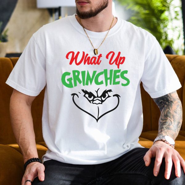 men shirt What Up Grinches T Shirt dVS8X