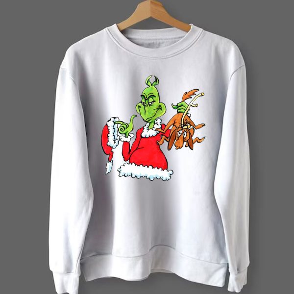 sweater shirt Merry Grinchmas Vintage2C Best Gift For Dr Seuss Fan T Shirt