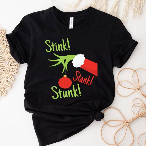 women shirt Stink2C Stank2C Stunk Funny Grinch T Shirt 0sdIi