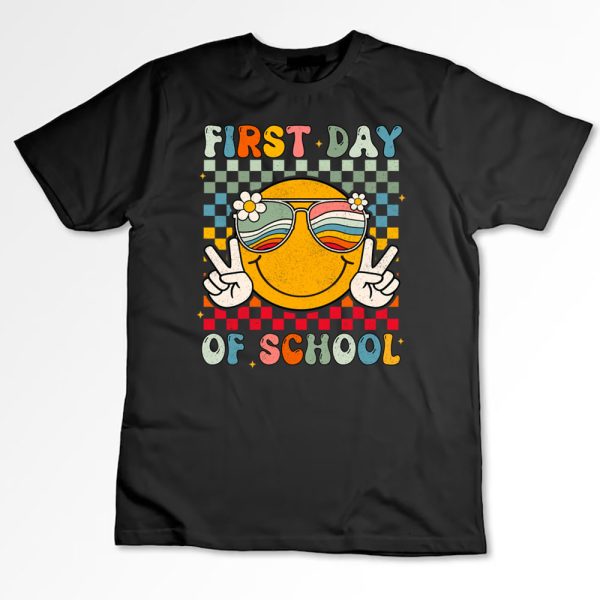 1 Happy First Day Of School Funny Sunglass Groovy Teacher Kids kK5s6