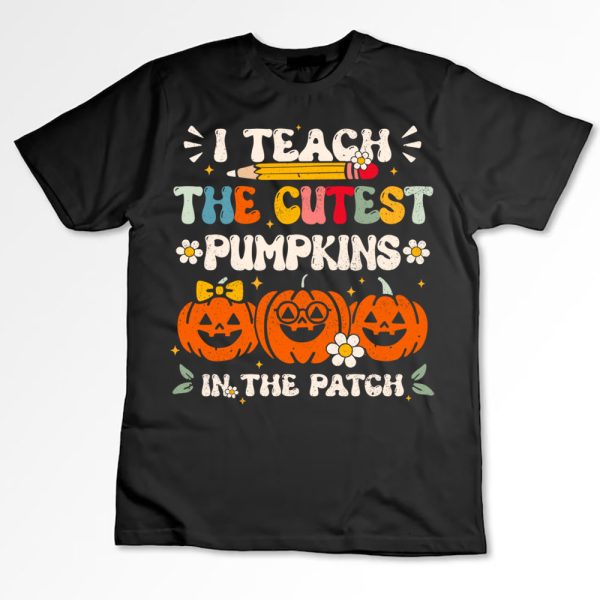 1 I Teach The Cutest Pumpkins In The Patch Groovy Teacher hN3By
