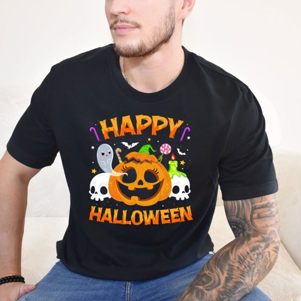 2 Happy Halloween Trick Or Treat Pumpkin Cute Ghost Halloween 5aZSS