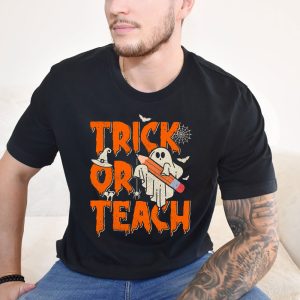 2 Trick Or Teach Funny Teacher Boo Halloween Spooky Costume BZGYG