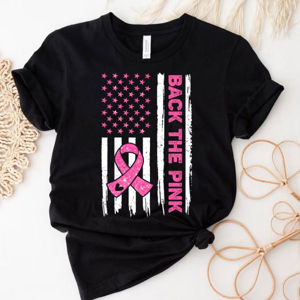 3 Back The Pink Flag America Breast Cancer Awareness Costume WdTcJ
