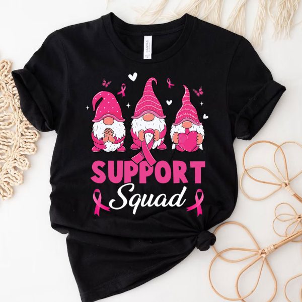 3 Gnome Support Squad Pink Ribbon Breast Cancer Awareness qHgcT