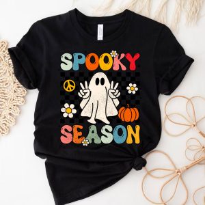 3 Retro Groovy Hippie Halloween Cute Ghost Spooky Season OqlPC