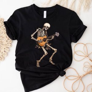 3 Skeleton Playing Guitar Acoustic Classical Funny Halloween O6e97